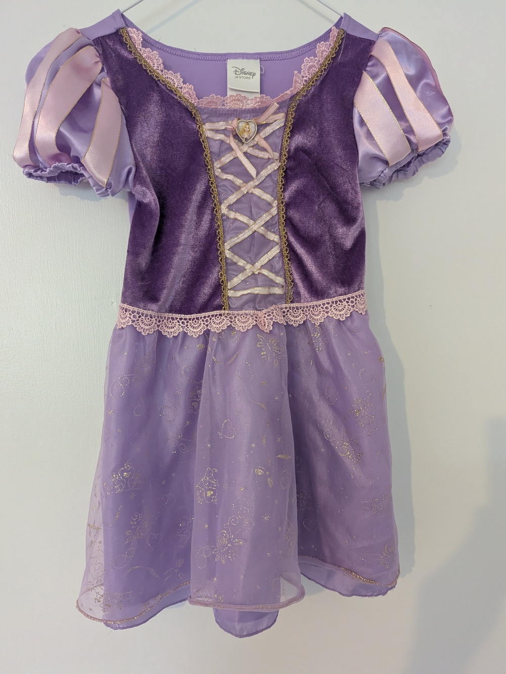 Disney Store Rapunzel Dress Size 5/6 Purple Velvet Tangled Princess Costume